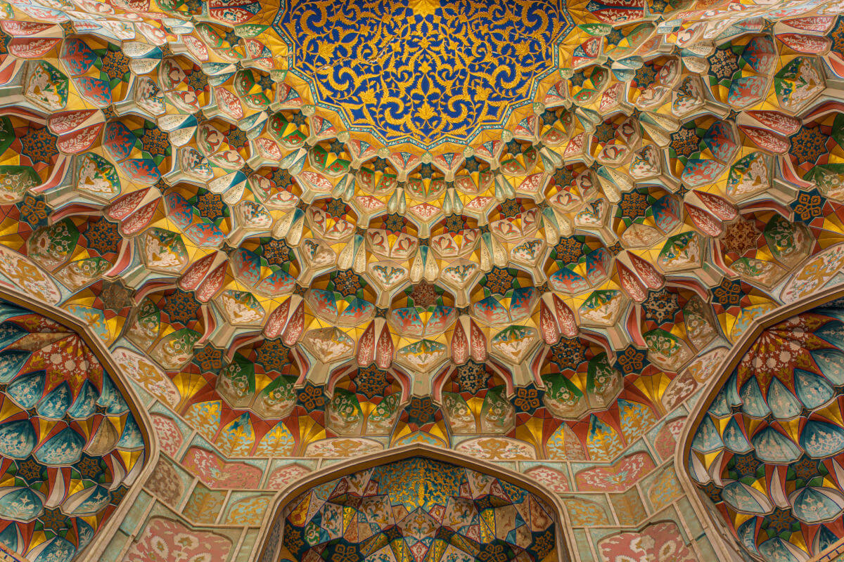 Декор фасада медресе Абдулазиз-хана, Бухара